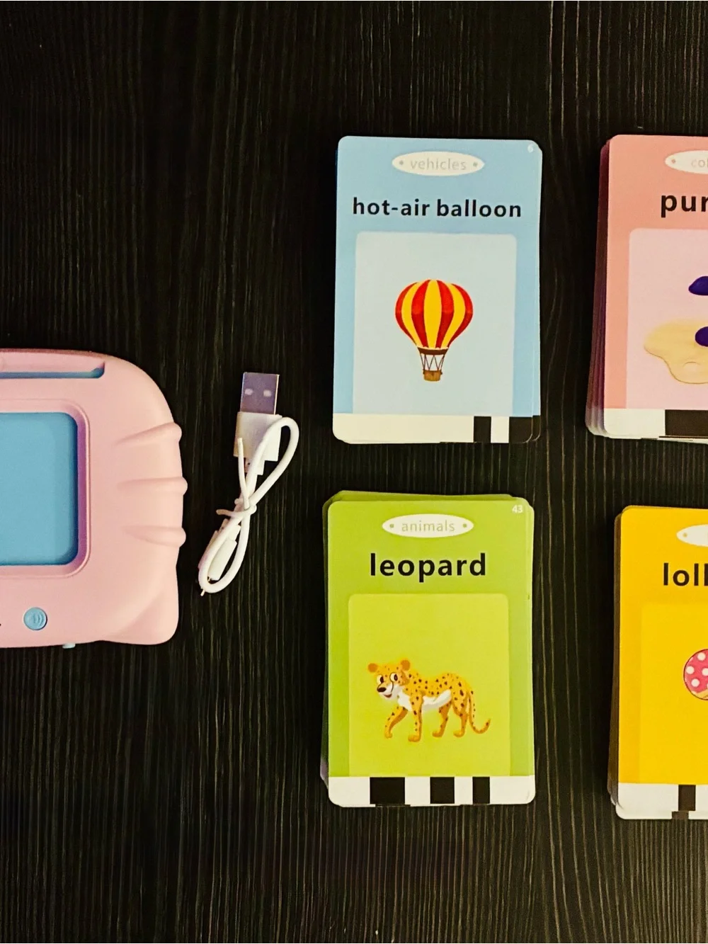 My First Words Teacher: Talking Flash Cards Learning System for Toddlers